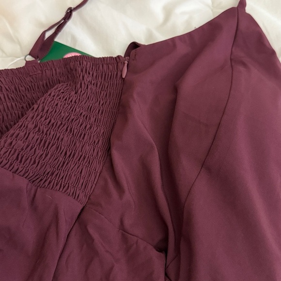 HALARA Amaranth Sleeveless Women's Dress - High Low - Small - burgundy - Picture 10 of 10